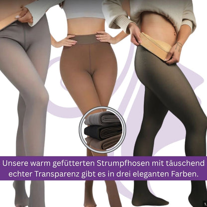 Siluetta Fleece-Strumpfhose „Footless“ (ohne Füsse) M/L